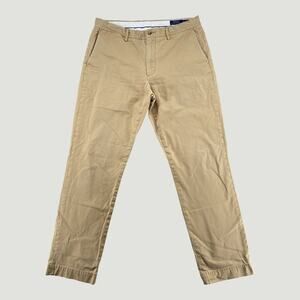 Polo Ralph Lauren Khaki Stretch Straight Fit Chino Pants Men’s 34x32
